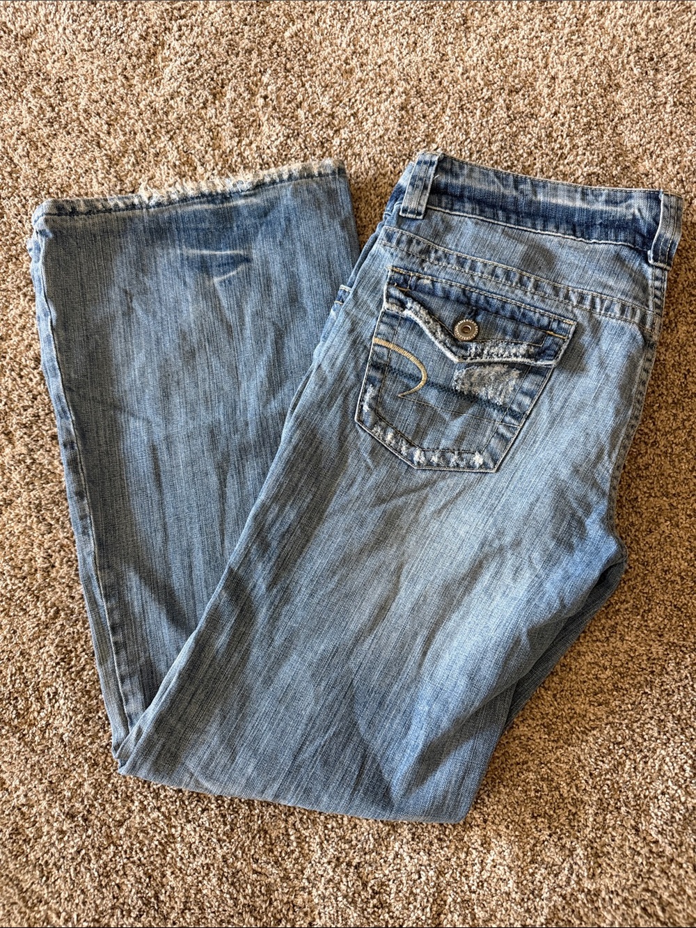American Eagle Outfitters Light Blue wide leg Jeans size 12